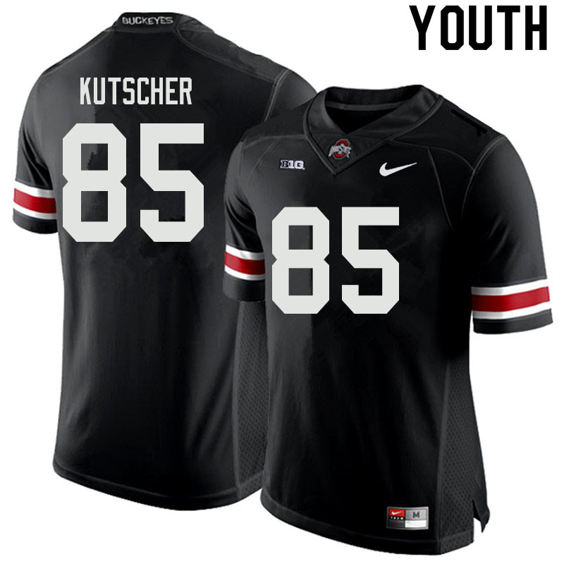 Youth Ohio State Buckeyes #85 Austin Kutscher Black Authentic College Stitched Football Jersey 23MD042AW